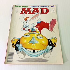 Mad Magazine January 1989 No 284 Roger Rabbit Coming to America Big Movie Humor